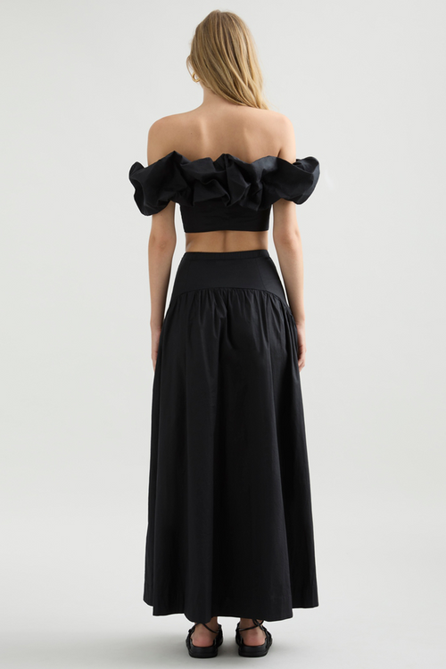 Savannah Maxi Skirt - Black