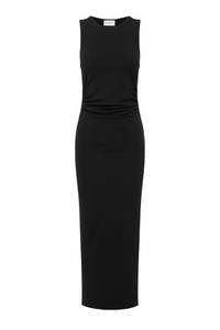 DIYA MIDI DRESS - BLACK