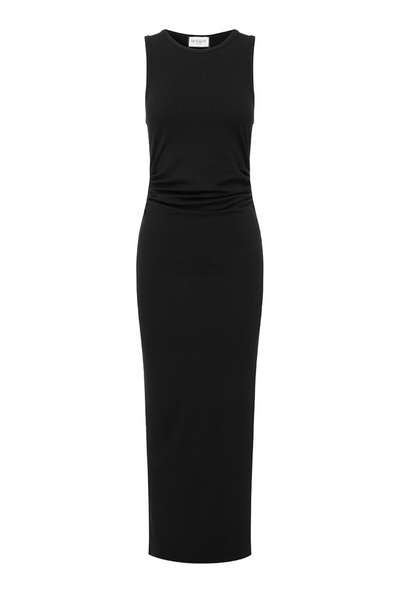 DIYA MIDI DRESS - BLACK