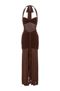 TALLULA MAXI DRESS - ESPRESSO