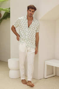 MASON SHIRT - MINT BRANDON