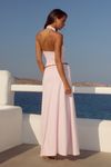 TARA SIDE SPLIT MAXI SKIRT - PINK