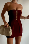 NELLIE MINI SKIRT - WINE
