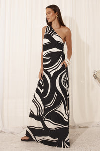 KATIKA MAXI DRESS - PANTINA BLACK