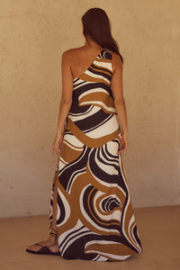 KATIKA MAXI DRESS - PANTINA CARAMEL