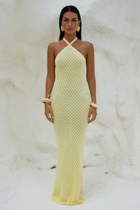 SIMI MAXI DRESS - LEMON