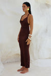 ENORA MAXI DRESS - ESPRESSO