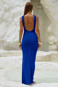 ADRIANA MAXI DRESS - AZURE