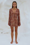 ANURA MINI DRESS - LEOPARD PRINT