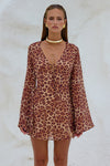 ANURA MINI DRESS - LEOPARD PRINT