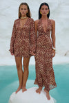 TENAYA MAXI DRESS - LEOPARD PRINT