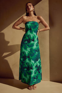 ALBA MAXI DRESS - CALISTA GREEN