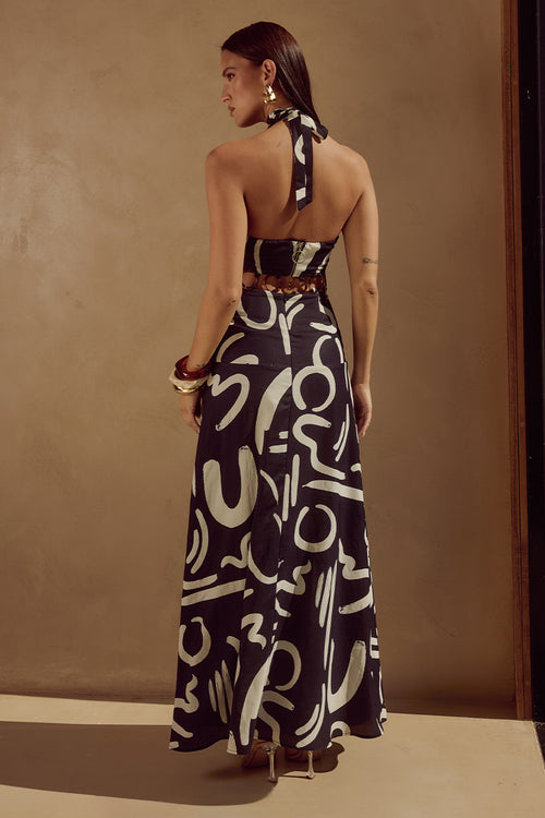 CARMEN MAXI DRESS - YORK BLACK