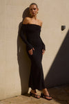 KEETA MAXI DRESS - BLACK