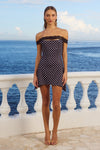 ZURI MINI DRESS - BLACK POLKA
