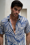 CHASE SHIRT - BLUE PALM