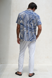 CHASE SHIRT - BLUE PALM