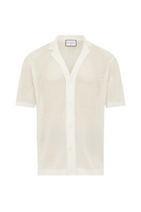 CASPER KNIT SHIRT - WHITE