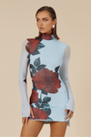 JORDI MINI DRESS - RED ROSE