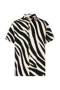 ABE SHIRT - BLACK ZEBRA