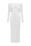 AIRILIE MIDI DRESS - WHITE