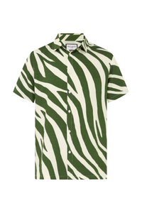 ABE SHIRT - KHAKI ZEBRA