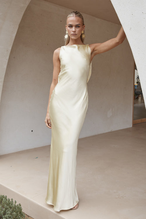 ADAIR MAXI DRESS - LEMON