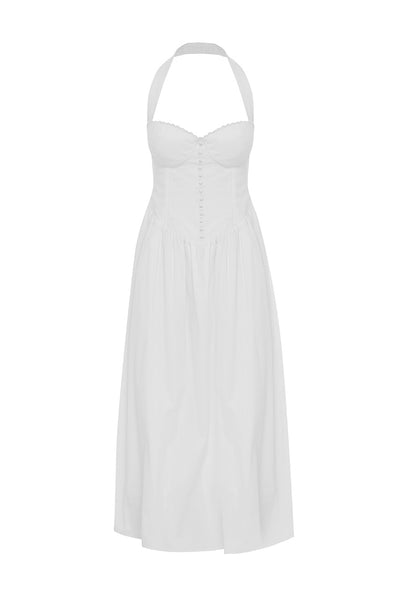 ADALINE MIDI DRESS - WHITE