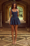 ADALINE MINI DRESS  - NAVY