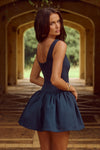 ADALINE MINI DRESS  - NAVY