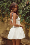 ADALINE MINI DRESS - WHITE