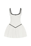 ADALINE MINI DRESS - WHITE