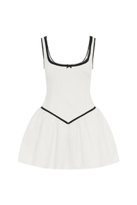 ADALINE MINI DRESS - WHITE