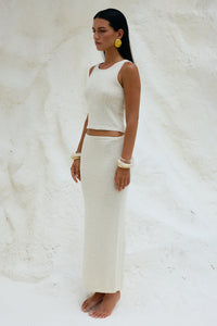 ADDI MIDI SKIRT - IVORY