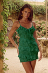 AISHA MINI DRESS - EMERALD