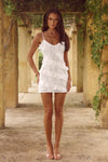 AISHA MINI DRESS - WHITE