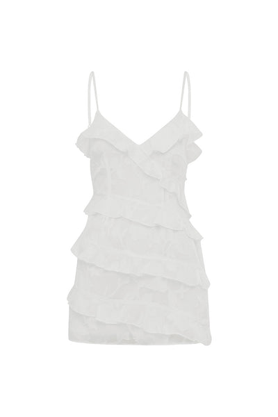 AISHA MINI DRESS - WHITE