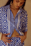 ALARA SHORT SLEEVE SHIRT - ALARA NAVY