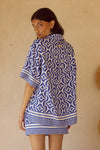 ALARA SHORT SLEEVE SHIRT - ALARA NAVY