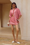 ALARA SHORT SLEEVE SHIRT - ALARA RED