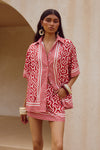 ALARA SHORT SLEEVE SHIRT - ALARA RED