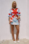 ALARA SHORT SLEEVE SHIRT - AMOREE RED