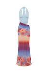 ALEXIS HALTER CUT OUT MAXI DRESS - NADIA PINK OMBRE
