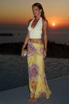 ALEXIS HALTER CUT OUT MAXI DRESS - SURI YELLOW