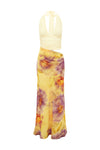 ALEXIS HALTER CUT OUT MAXI DRESS - SURI YELLOW