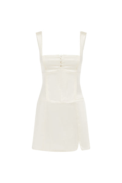 AMALDA MINI DRESS - IVORY