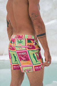 AMALFI SHORT - ALOHA PRINT