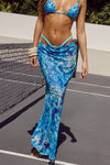 MIAMI MAXI SKIRT - AZURI BLUE