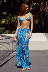 MIAMI MAXI SKIRT - AZURI BLUE