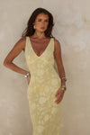 AMARNA MAXI DRESS - LEMON